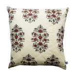 1x Kolka Cotton Gulbahar Quilted Euro Sham Superior Quality High Durable - Ruby V563-0043