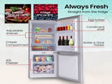 GECKO 139L Upright Portable Fridge / Freezer, 12V/24V for Motorhome and Caravan, Silver V219-CMPFRUGK13SA