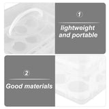 White Dual Layer Portable Cake Carrier with Handle, Clear Dessert Storage Case for Easy Transport V1366-AZ2-W-20287