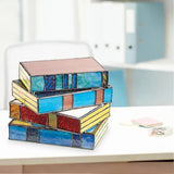 Stained Glass Stackeds Lamp, Stackeds Glass Lamp Night Light, Reading Corner Table Lamp, V1237-ZY-203-4666