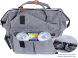 Extra wide opening and dual zippers Care Diaper Bag Backpack for Girl/Boy, Wide Opening, V1366-AZ2-W-03599