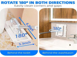 Upgraded Hands Free Multi Purpose Flat Mop, Hands Free Flat Mop, One-Button Cloth Grip, 360&deg V1366-AZ2-W-11107