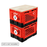 25L Smart Foldable Stackable Crate Tool Collapsible Storage Box - Red V274-FT-IG-25LCR-OBK