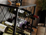 Freestanding Metal Wine Rack for 25 Bottles V178-36090