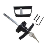 Heavy Duty Black Shed Door Handle Lock set Featuring Longer Stem & Key Shed Security Lock Simple for V1369-AZ3-W-13769