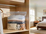 10Pcs Clear Plastic Resealable Zip Bags, 16 x 24 Large Poly Bags with Zip Seal for Travel, Storage, V1192-AZ-W-17421
