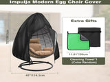 420D Patio Egg Chair Cover with Zipper,Outdoor Hanging Egg Chair Cover,UV V1259-DP01-A-2858
