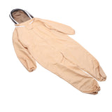 Beekeeping Suit Canvas Full Body Beekeeper Outfit Protective Clothing with Glovers for Men Women V1294-YM0901-3111230095511