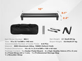Guitar Pedal Board, 15'' x 5.7'', Aluminum Alloy 0.8 lbs Super Light Guitar Effects PedalBoard with V952-BDDJTTBJXHLHZ9M5OV0