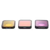 3-In-1 Snap-On Lens Filter For Gopro Hero6 / 5 - Red Yellow Purple PRL-6987ACD
