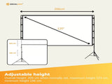 120 Portable Movie Projector Screen - Outdoor Indoor 169 4K Tripod Stand Case V238-SUPDZ-41041554473040