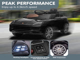 Kahuna Porsche Cayenne E Hybrid Coupe Licensed Kids Electric Ride On Car Remote Control 50W Dua CAR-PSCH-990-BK