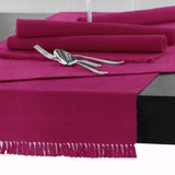 Hoydu Cotton Ribbed Table Runner 45cm x 200cm - FUSCHIA V442-GNA-TABLER-RIBBED-200CM-FUSCHIA