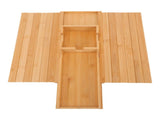 Wooden Sofa Arm Tray with Detachable Cup Holder Non Slip Foldable Couch Armrest Table for Drinks V1294-YM0901-3116250017811