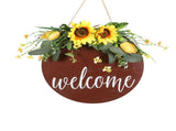 Welcome Sign Multifunctional Delicate Stylish Handcrafted Welcome Wreath Decoration for Front Door V1294-YM0721-210318QY05