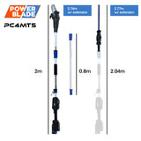 POWERBLADE 20V Cordless Pole Saw & Hedge Trimmer Combo, 8" Chainsaw Pruner & 20" Hedger, Telescopic V219-GTCCLSPBPS2PT2