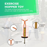 Orange Pogo Stick Kids - Childrens Jumping Jackhammer Exercise Hopper Toy V238-SUPDZ-28304858972240
