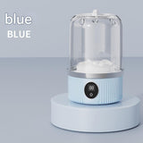 Blue Travel-Friendly Mini Washing Machine - USB Powered, Automatic, for Small Loads V888-ELOSUNG31131