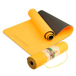 Powertrain TPE Pilates Exercise Yoga Mat 8mm - Orange YM-TPE-DHG-OR