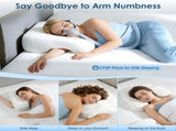 Side Sleeper Pillow for Adults with Arm Holes, Slow Rebound Memory Foam Arm Pillow for Comfortable V1107-115-56521-BLU