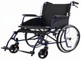 Orthonica 20in Self Propelled Foldable Steel Wheelchair Lightweight Portable WCR-MAS-STL-024