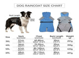 Waterproof Windproof Fleece-Lined Dog Raincoat with Reflective Trim and Leash Opening for Large V1341-ZY-TLYVTEDV-3XL