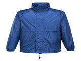 HUSKI STRATUS RAIN JACKET Waterproof Workwear Concealed Hood Windproof Packable - Cobalt V563-918032-STRATUS-COBL-XXL