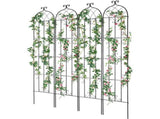 Garden Trellis for Climbing Plants, 87 x 20 in, 4 Packs Rustproof Metal Garden Flower Trellis, V952-HPJHX4JTH87W88ZO1V0
