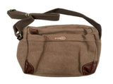 FIB Explorer Canvas Cross Body Travel Bag - Khaki V563-00157C-KHAKI