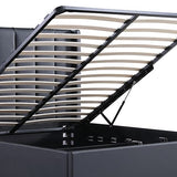 Gas Lift King Bed Frame MDF in Black V43-BED-PRD-K