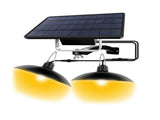 Solar Pendant Lights Outdoor IP65 Waterproof with Double Bulb Lamps Dusk to Dawn LED Outdoor Light V1294-YM0901-H49252WW