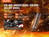 1/4" Drive Impact Socket Set, 55 Piece Deep & Shallow Socket Set SAE 5/32"-9/16" and Metric 4-15mm, V952-CJTTZJ1CRV551UAHSV0