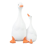 Duck Sculpture Simulated Rain Proof Resin Duck and Duckling Statue for Garden Decor V1294-YM0901-3111250049811