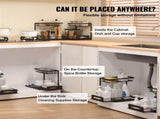 2-Tier Wire Pull Out Cabinet Under Sink Basket Organizer 10.7"x14.2" 2PCS V952-FZSLLTGPFECS5ERAHV0