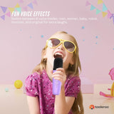 Mini Karaoke Machine - 2x Wireless Microphones Portable Bluetooth Speaker Purple V238-SUPDZ-41169084514384