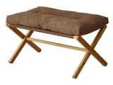 Foot Stool Foldable X Leg Modern Multifunctional Foot Rest with Soft Cushion for Living Room Bedroom V1294-YM0710-3116230019013