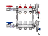 3-Branch Heat Manifold, 1/2" PEX Tubing Manifold, Stainless Steel PEX Manifold for Hydronic V952-DRFSQBXG3HLGIHXQRV0