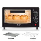 Compact 7L Countertop Electric Oven with Adjustable Temperature and Timer, Metal Housing, Visible V1341-ZY-VS82TKM8-BLACK