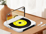 Portable Bluetooth CD Player Supports USB /Wired Playback Rechargeable Walkman White V1263-JX-7002-1
