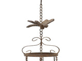Hanging Cast Iron Dragonflies Chime w Bell 76cm V637-06914DRG