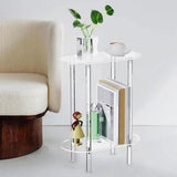 Sofa Side Transparent Teas Acrylic Storage Cabinet Nightstands Acrylic Coffee V1366-AZ2-W-14663