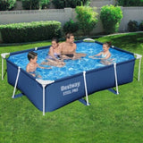 Bestway Swimming Pool 259x170x61cm Steel Frame Above Ground Pools 2300L BW-POOL-SQ-259-56496