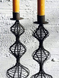 casa-verde-wire-candlestick-dakar-antique-rust-30cm V758-CV05165