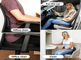 Black Memory Foam Donut Seat Cushion, Ergonomic Tailbone Support for Car, Office Chair and Sofa V1188-MS-731-038