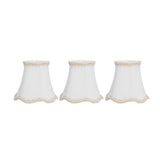 3Pcs Fabric Lamp Shade E14 Clip On Wall Lamp Candle Chandelier Lampshade Interior Decoration White V1294-YM0901-3119210187411