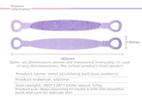 Green Personal Care Set - Silicone Scalp Massager Shampoo Brush and Long Exfoliating Back Scrubber V888-ELOSUNG56058-2