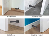 DOKU 10Pcs Door Stop, 3.5 Inch Heavy Duty 304 Stainless Steel Door Stopper with Rubber Tips Bumper, V1258-DP02-WO-450