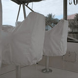 4X Boat Seat Cover, Outdoor Waterproof Pontoon Captain Boat Bench Chair Seat Cover, Chair Protective V1370-AZ4-07908