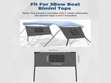 Removable Mesh Sidewalls for 3Bow Bimini Top, UVProtection Boat Side Curtains with Large Storage V1188-MS-831-001