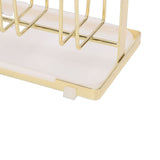 Cup Drying Rack 6 Hooks Non Slip Metal Cup Bottle Holder with Drain Tray for Kitchen V1294-YM0901-3118250163111